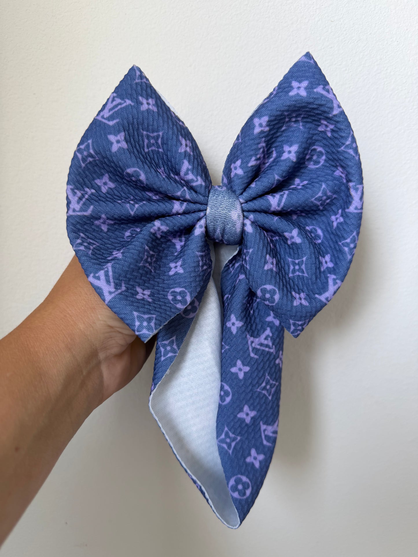 HALLOWEEN BOW - BOUJEE DARK PURPLE / LIGHT PURPLE