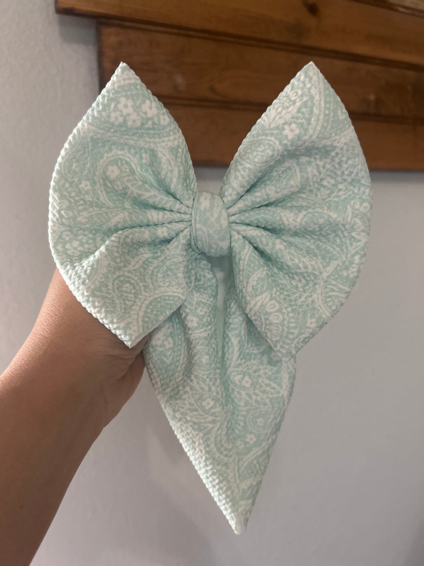 BOW - PAISLEY - MINT