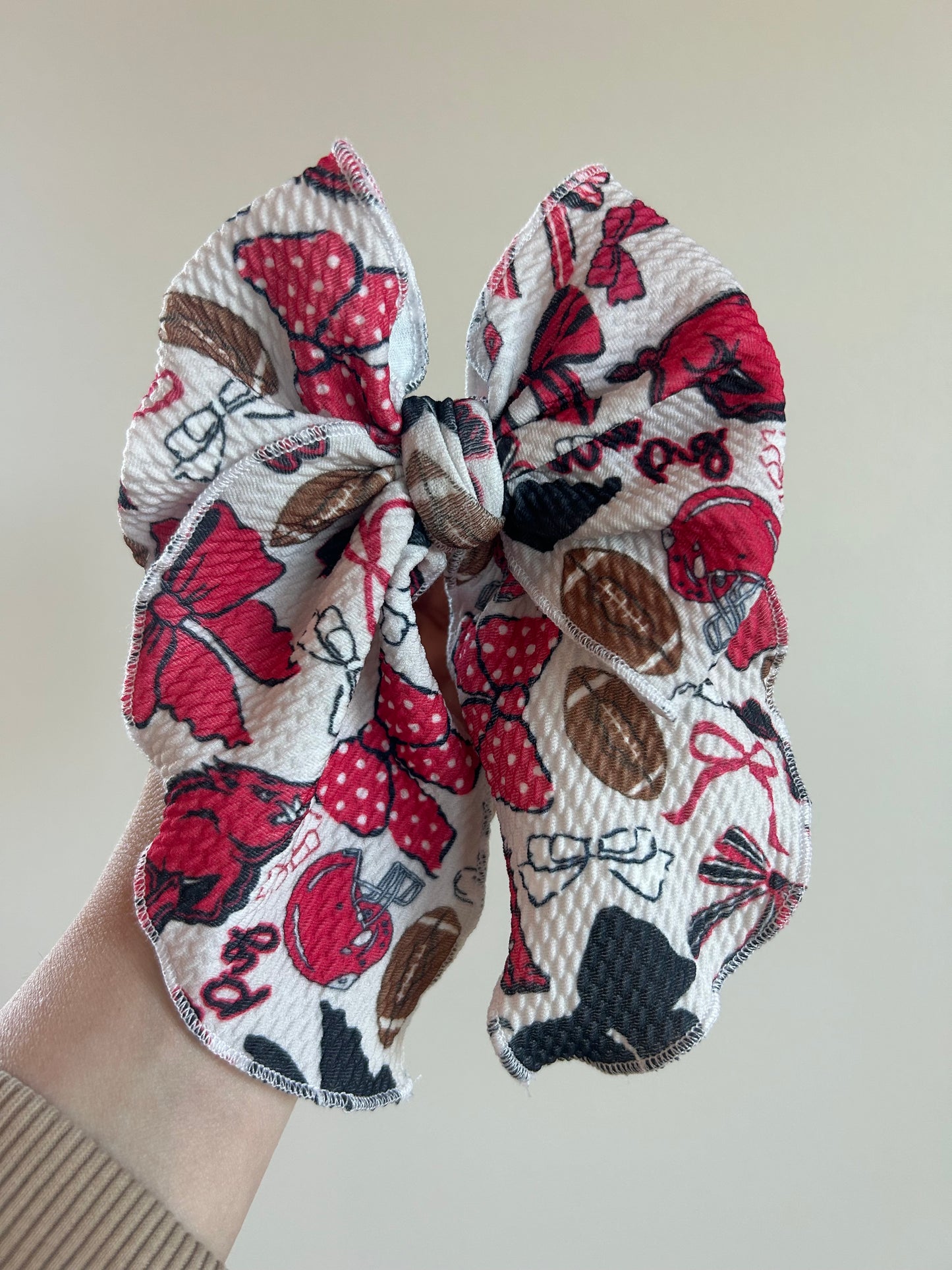 SAILOR BOW - READY TO SHIP - RAZORBACKS BOWS