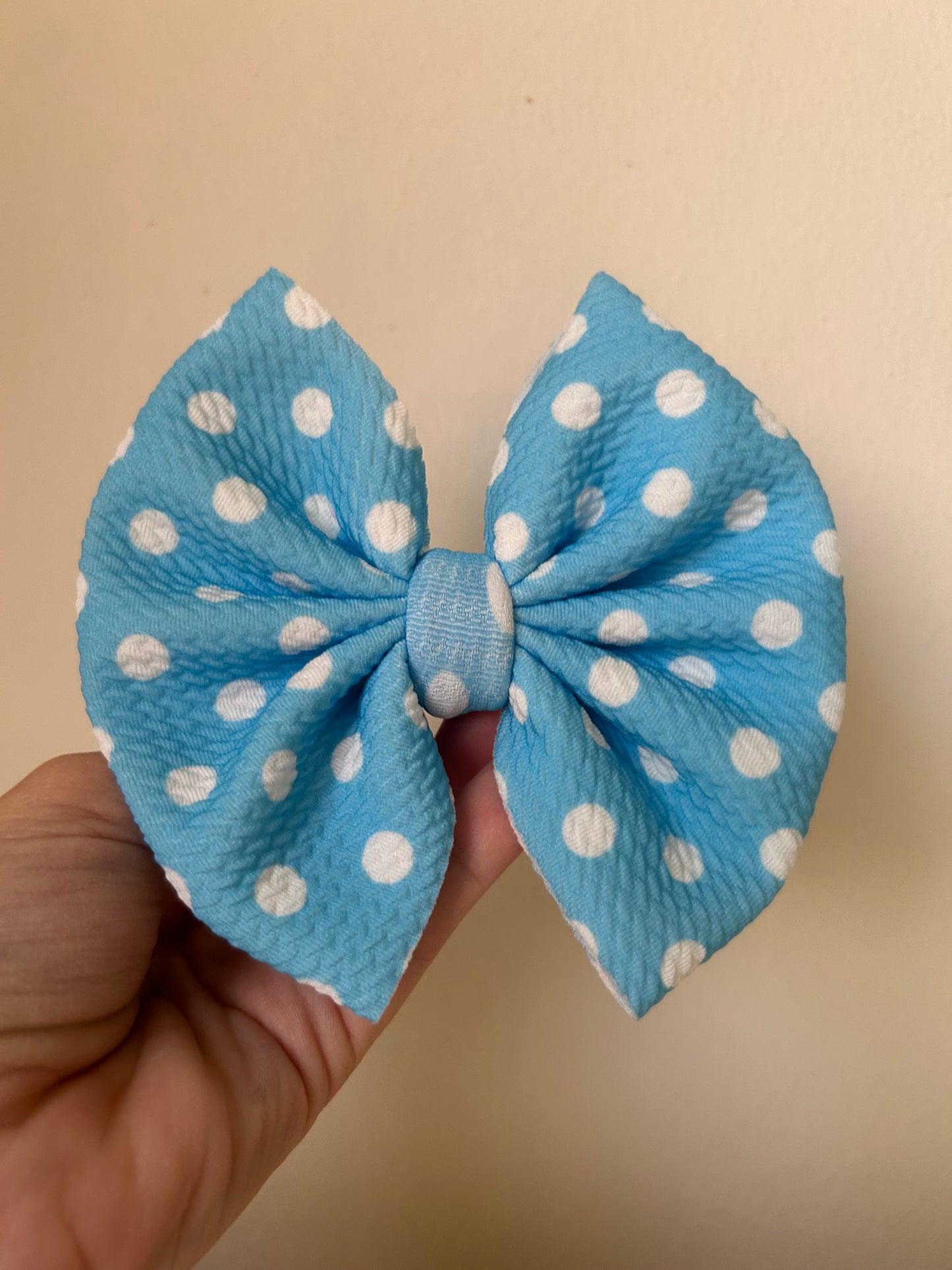BIG CLIP - DOTS LIGHT BLUE