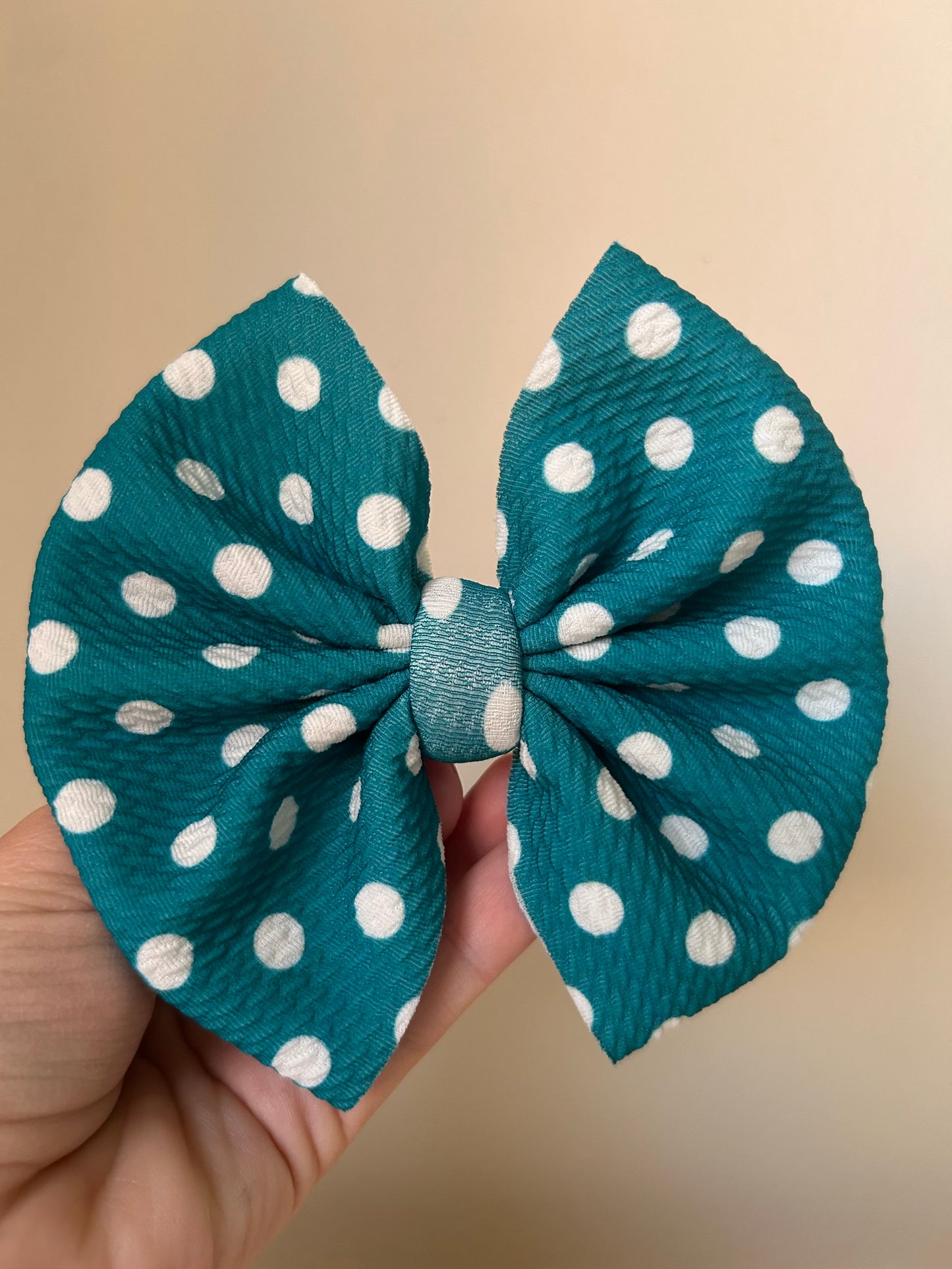 BIG CLIP - DOTS TEAL