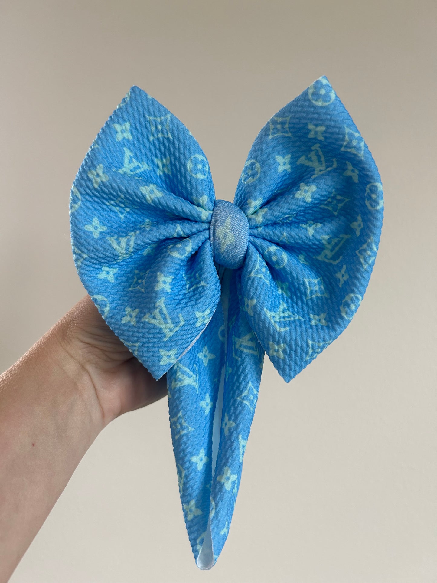READY TO SHIP - BABY REGULAR BOW WRAP - BOUJEE PERIWINKLE
