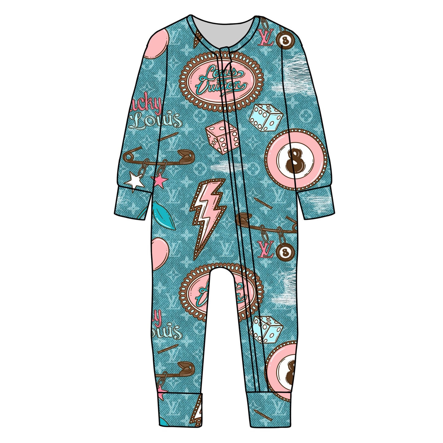 BAMBOO JAMMIES - PRE ORDER - DENIM BOUJEE