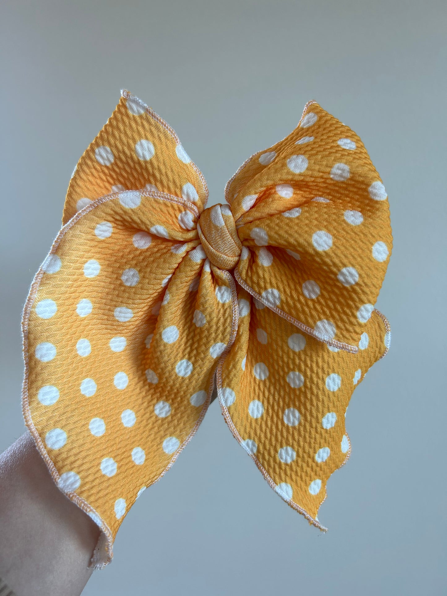 SAILOR BOW - READY TO SHIP - YELLOW DOT