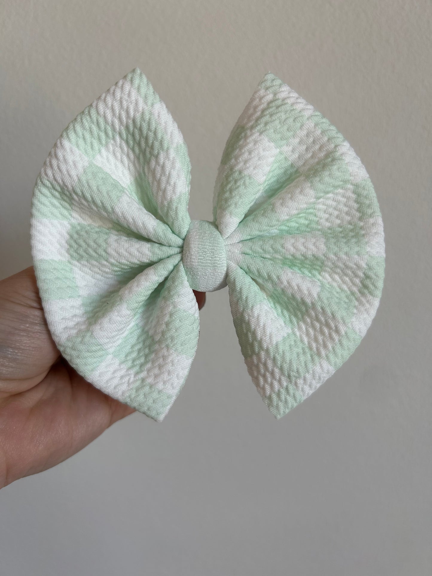 BIG CLIP - SPRING CHECKERED - GREEN