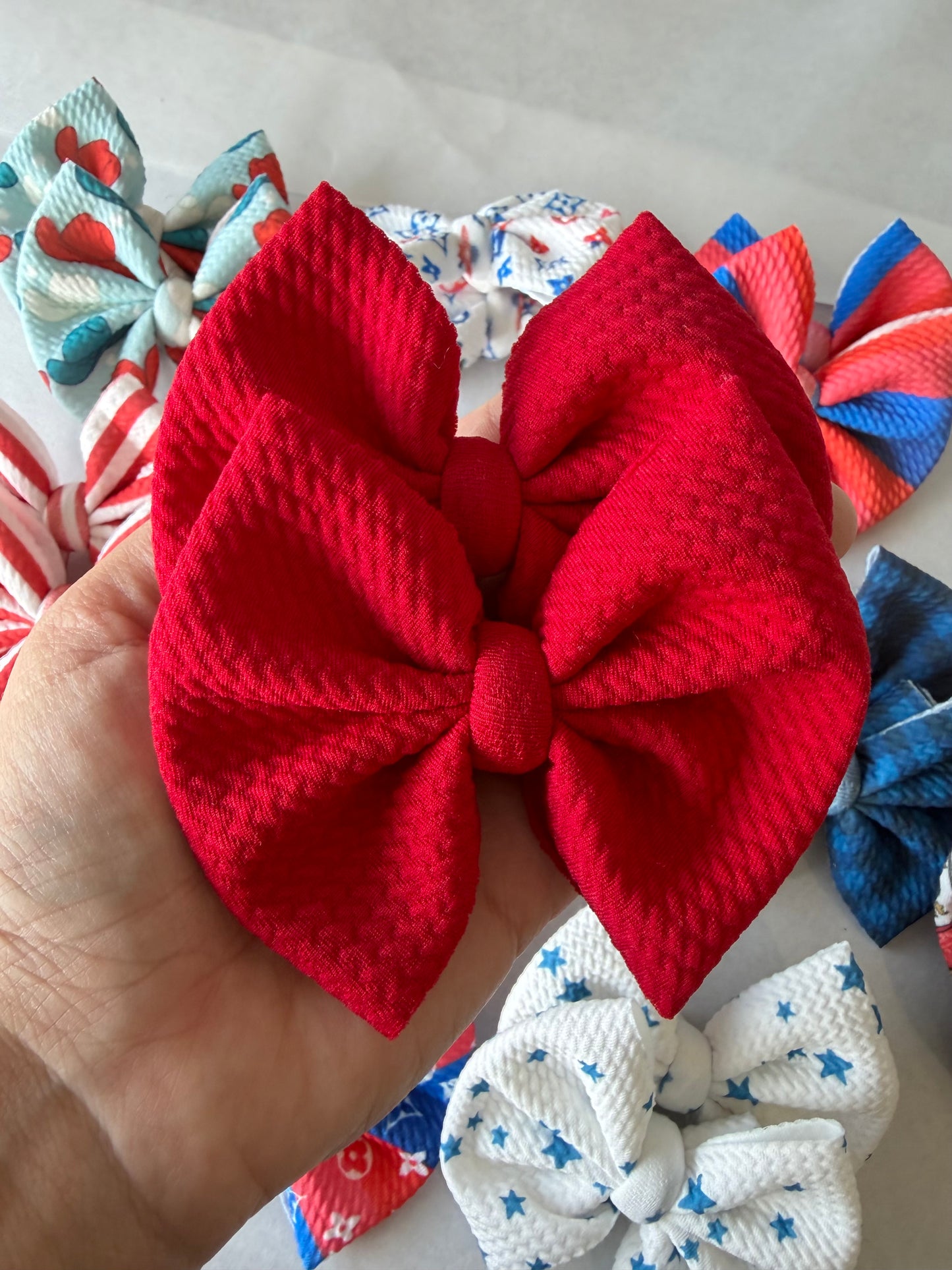 4TH OF JULY PIGGIES - SOLID RED