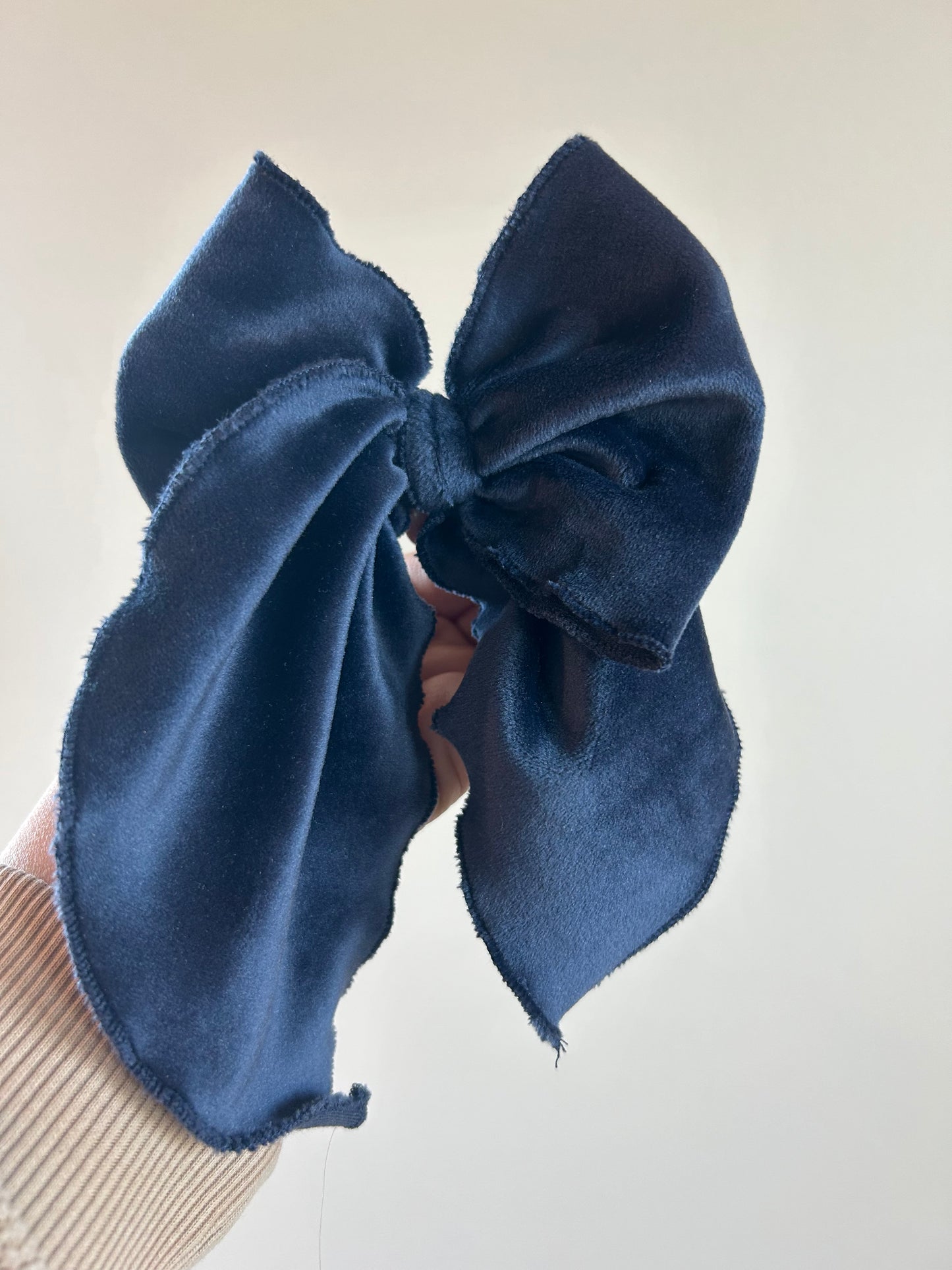 SAILOR BOW - READY TO SHIP - BLUE VELVET