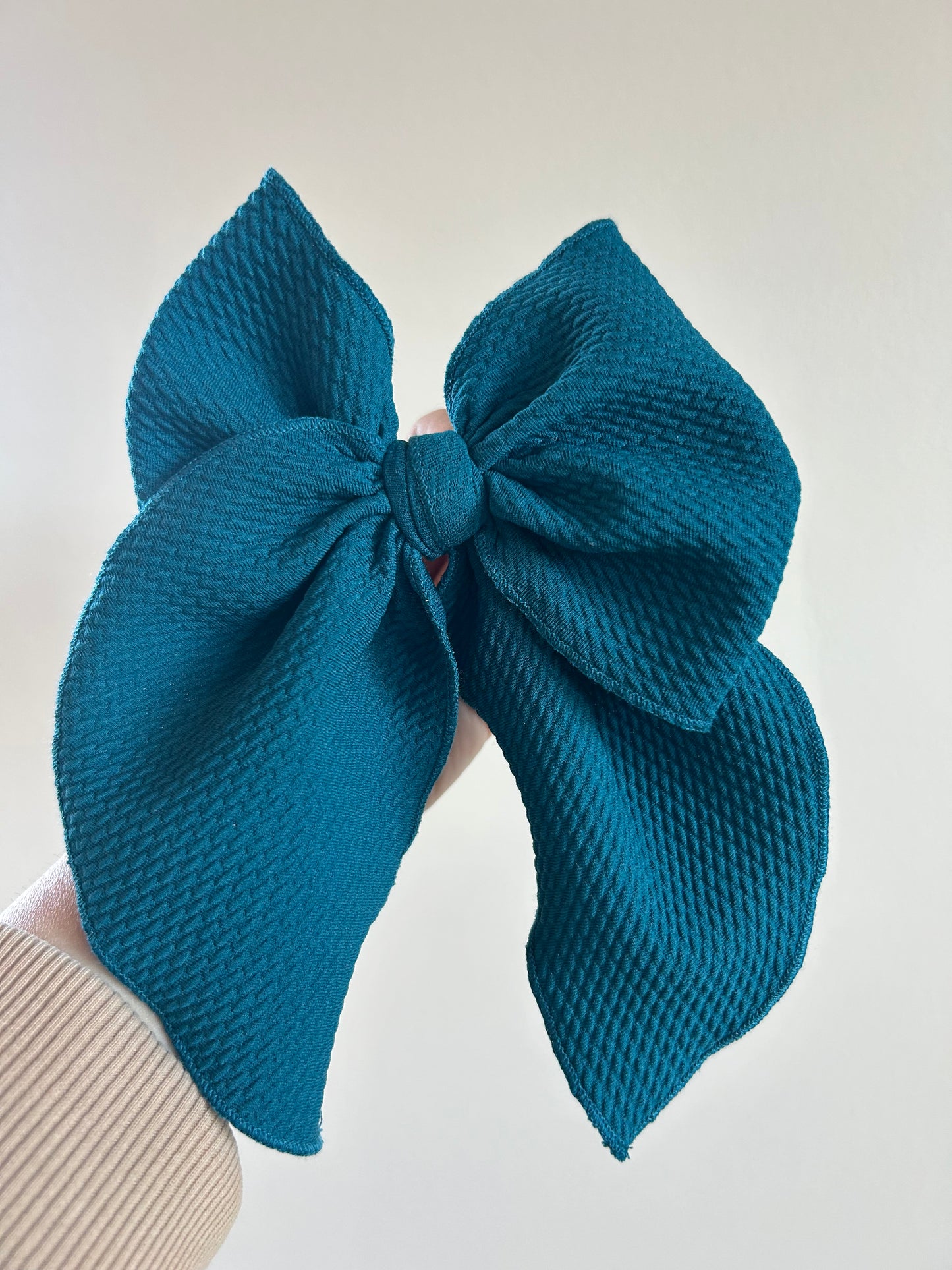 SAILOR BOW - READY TO SHIP - SOLID TEAL