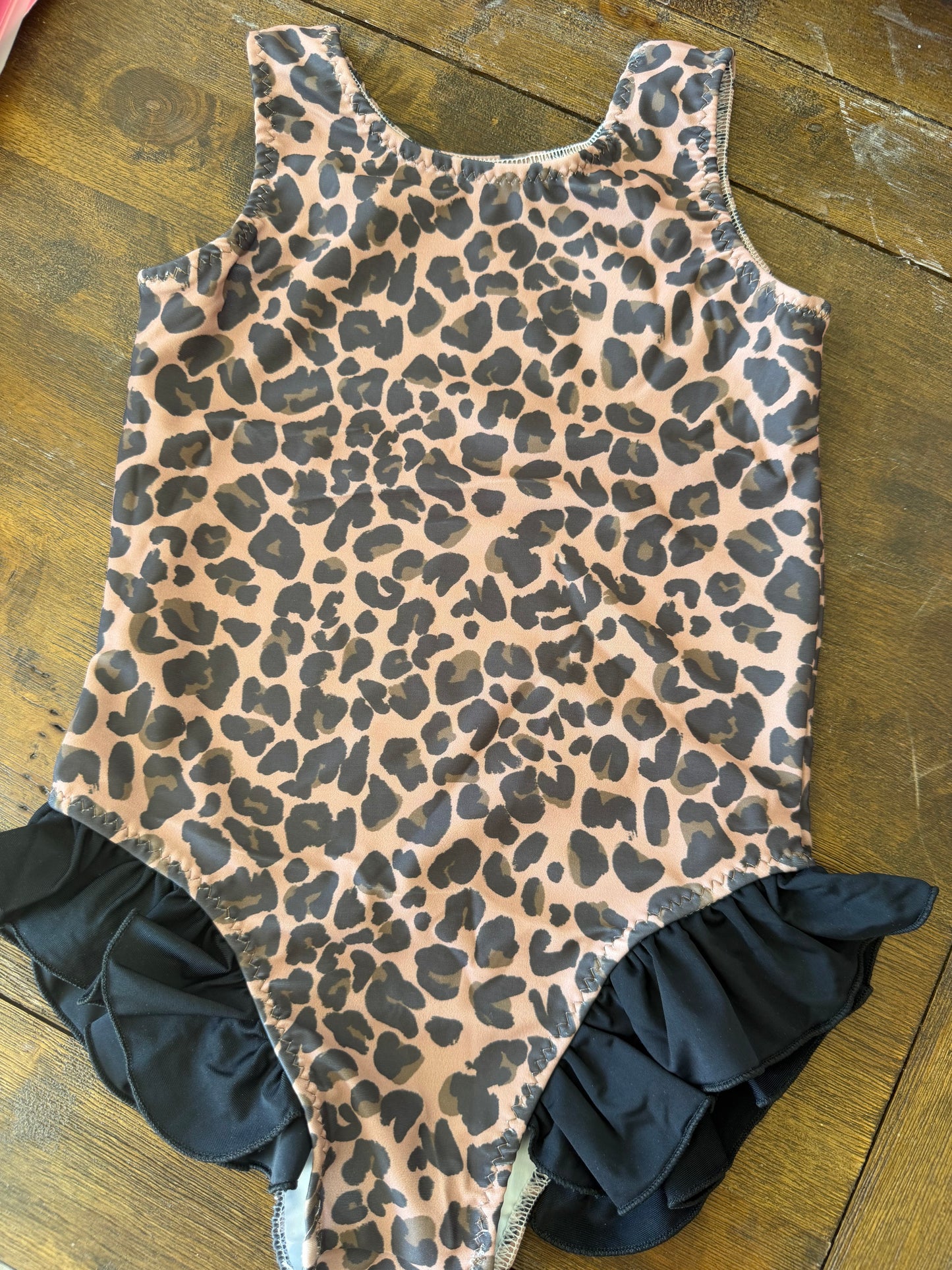 CHEETAH RUFFLE SWIM