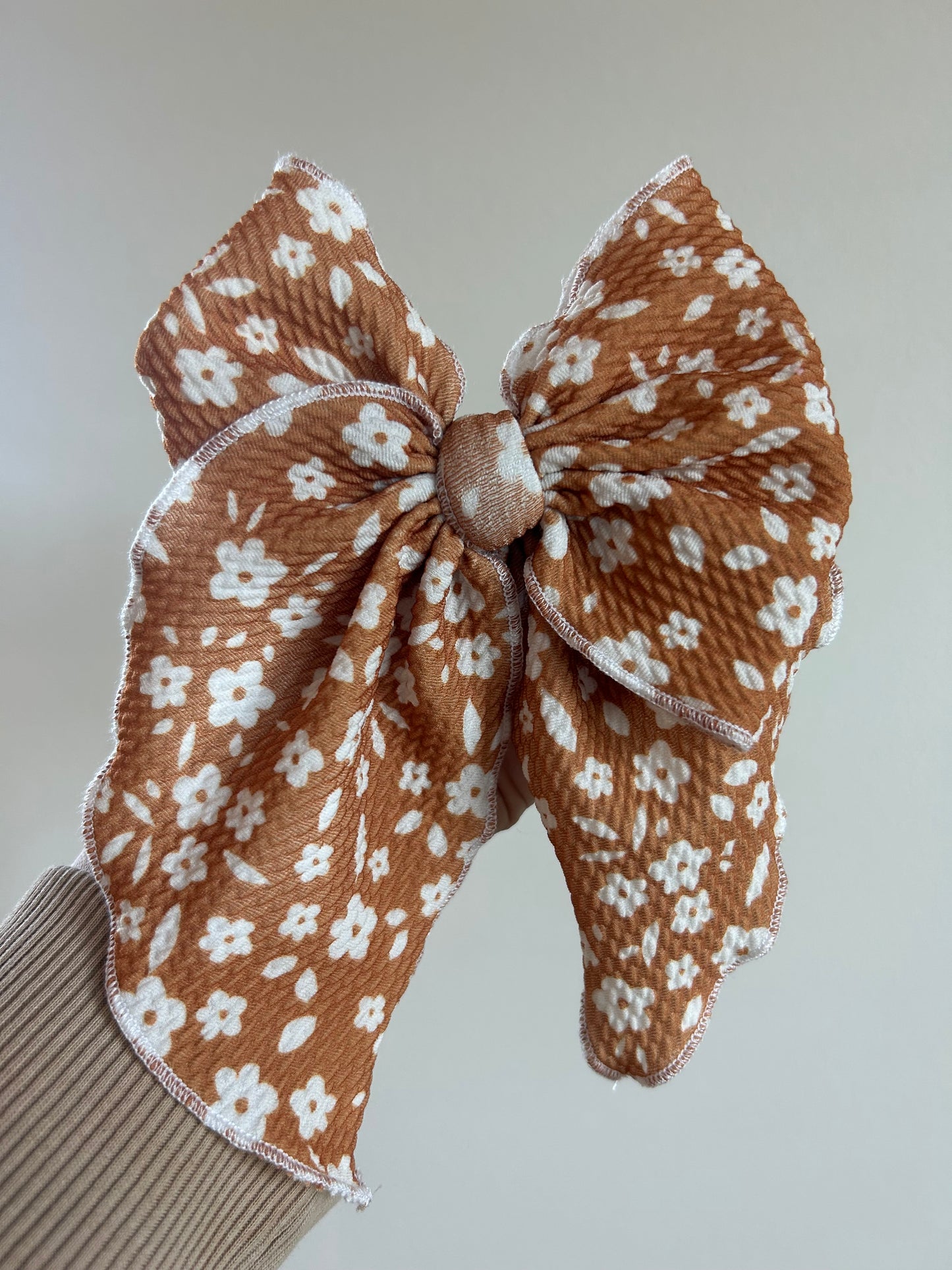 SAILOR BOW - READY TO SHIP - MUSTARD FLORAL