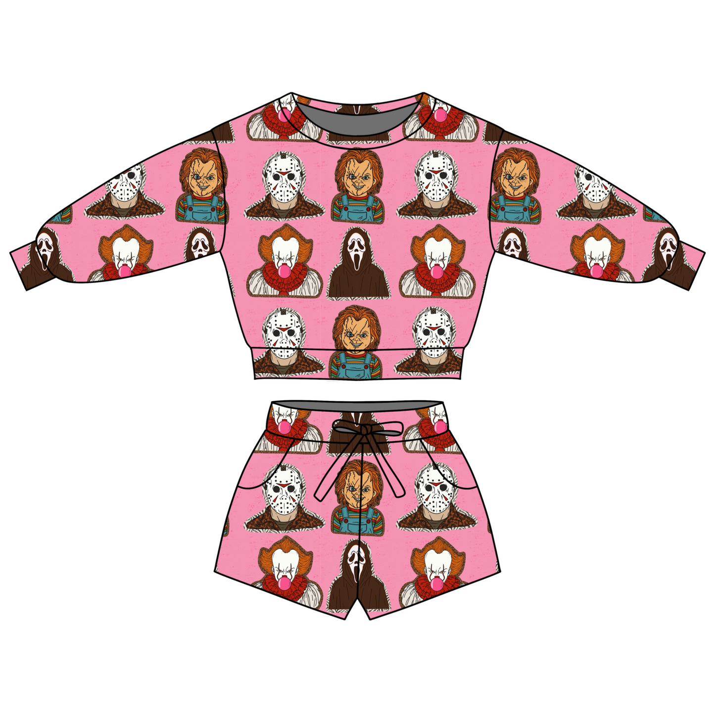 HALLOWEEN LOUNGE SET PRE ORDER - SCARIES