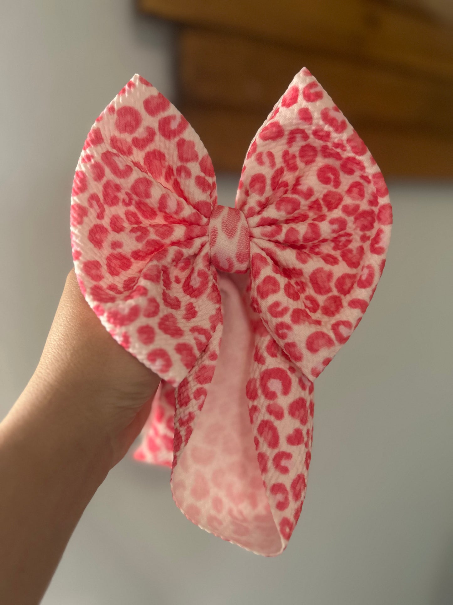 BOW - SUMMER LEOPARD - HOT PINK