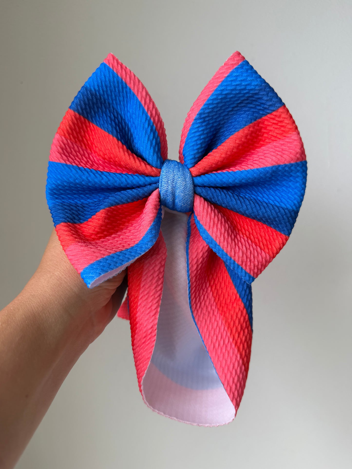 BABY REGULAR BOW - 4TH OF JULY - STRIPE
