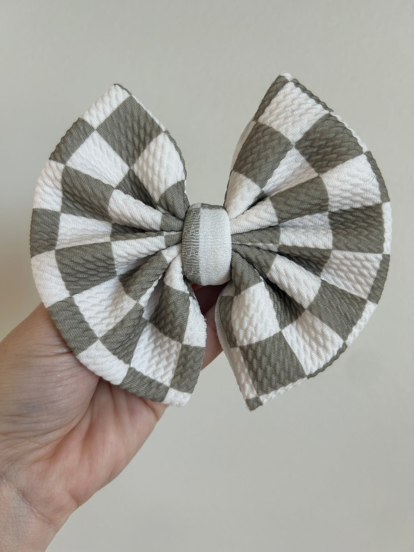 BIG CLIP - SAGE CHECKERED