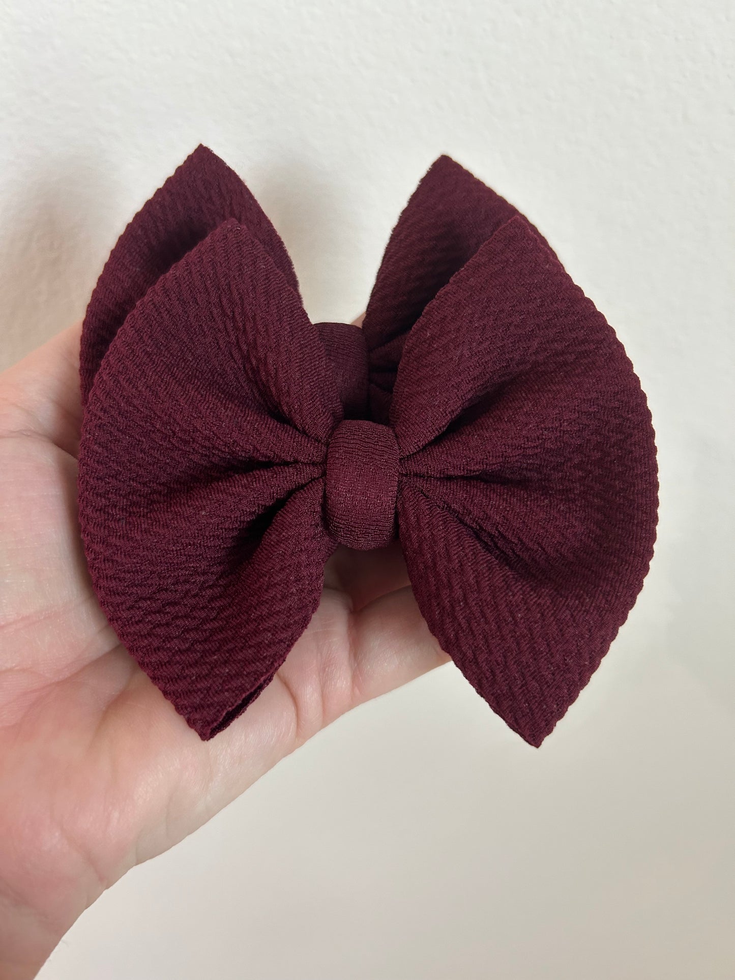 PIGGIE CLIPS - SOLID MAROON