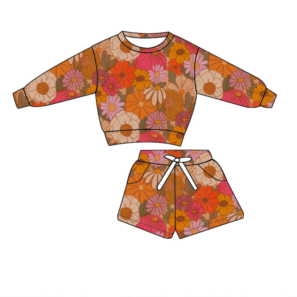 FALL FLORAL LOUNGE SET - READY TO SHIP