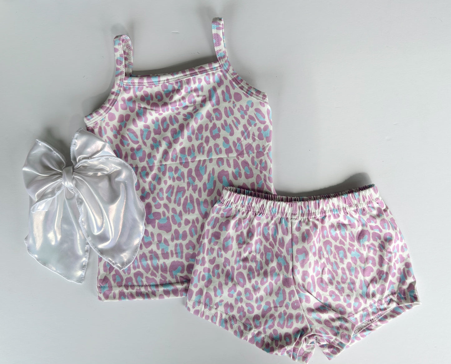 TANK/SHORT SET - PURPLE CHEETAH