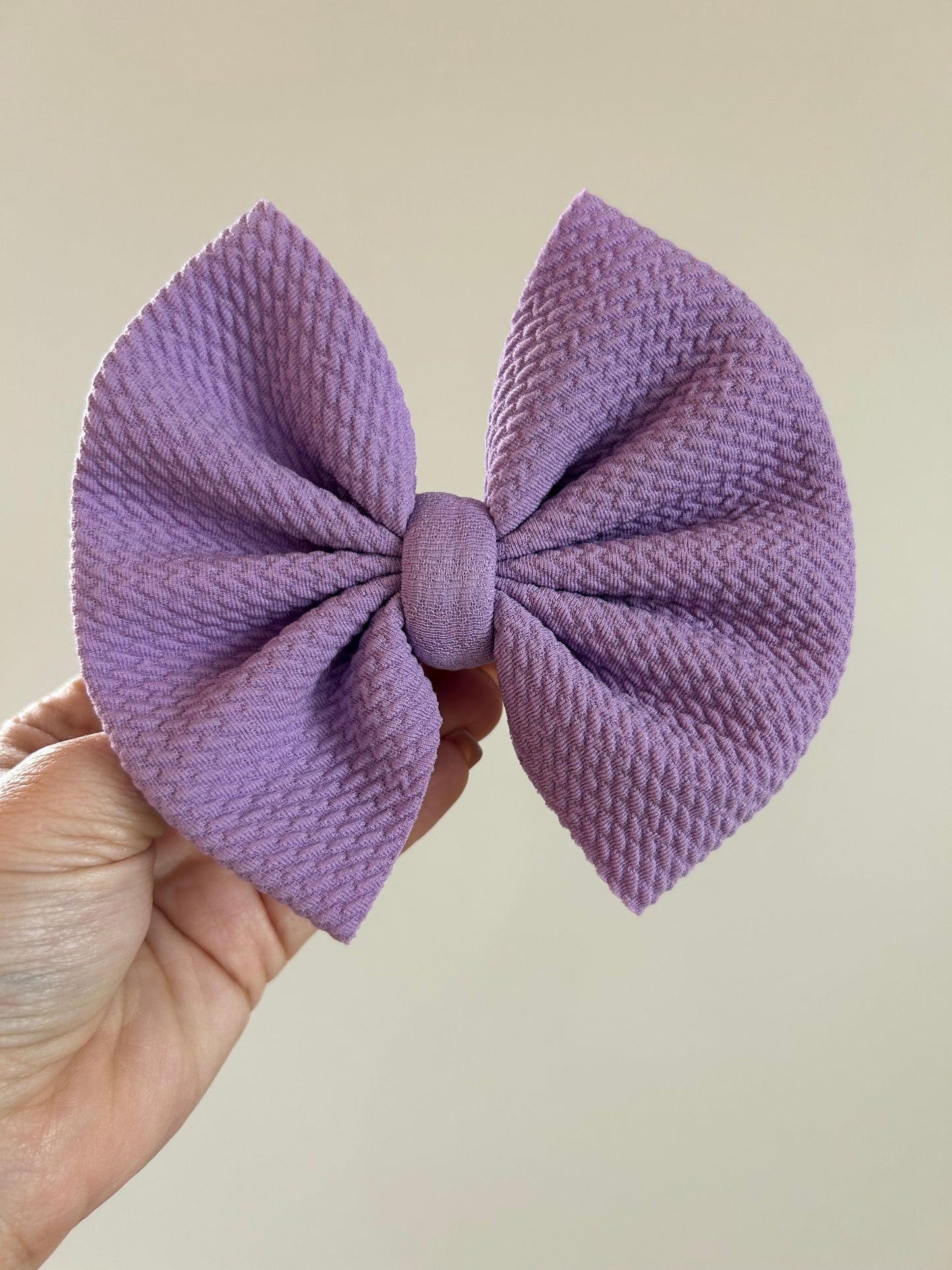 BIG CLIP BOW - LIGHT PURPLE
