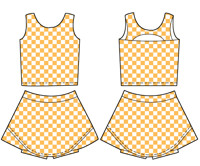 GAME DAY ATHLETIC SET -YELLOW/WHITE
