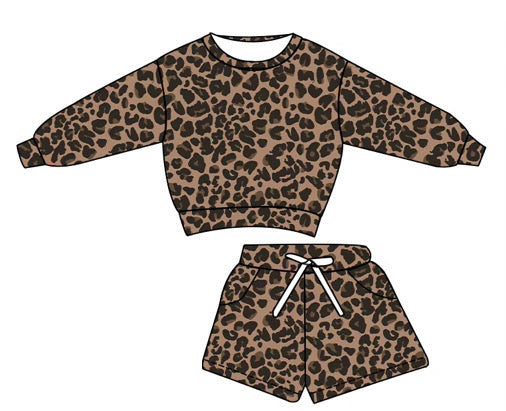 LOUNGE SET - RIBBED BAMBOO - PRE ORDER -CHEETAH