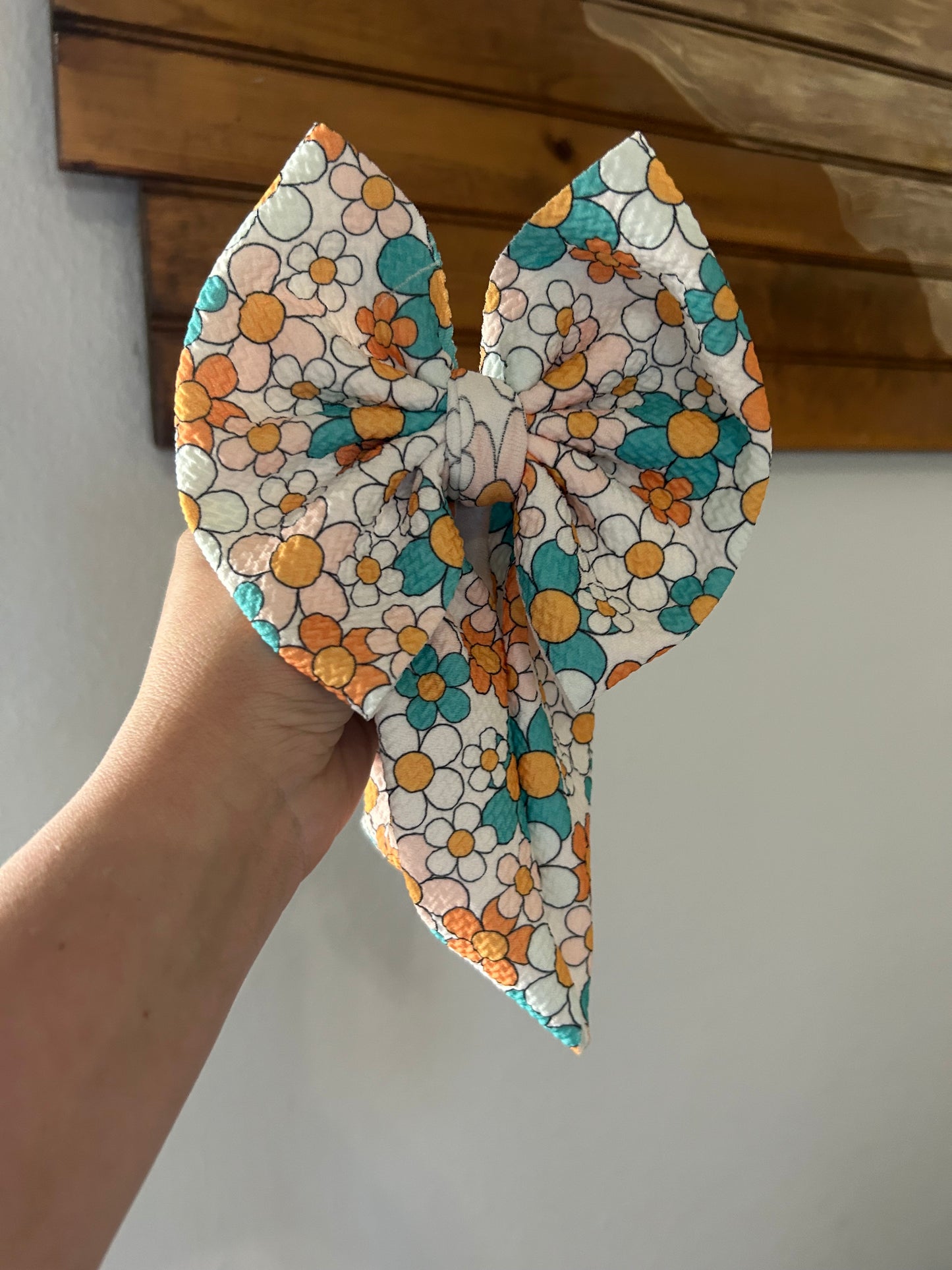 BOW - TURQUOISE FLORAL