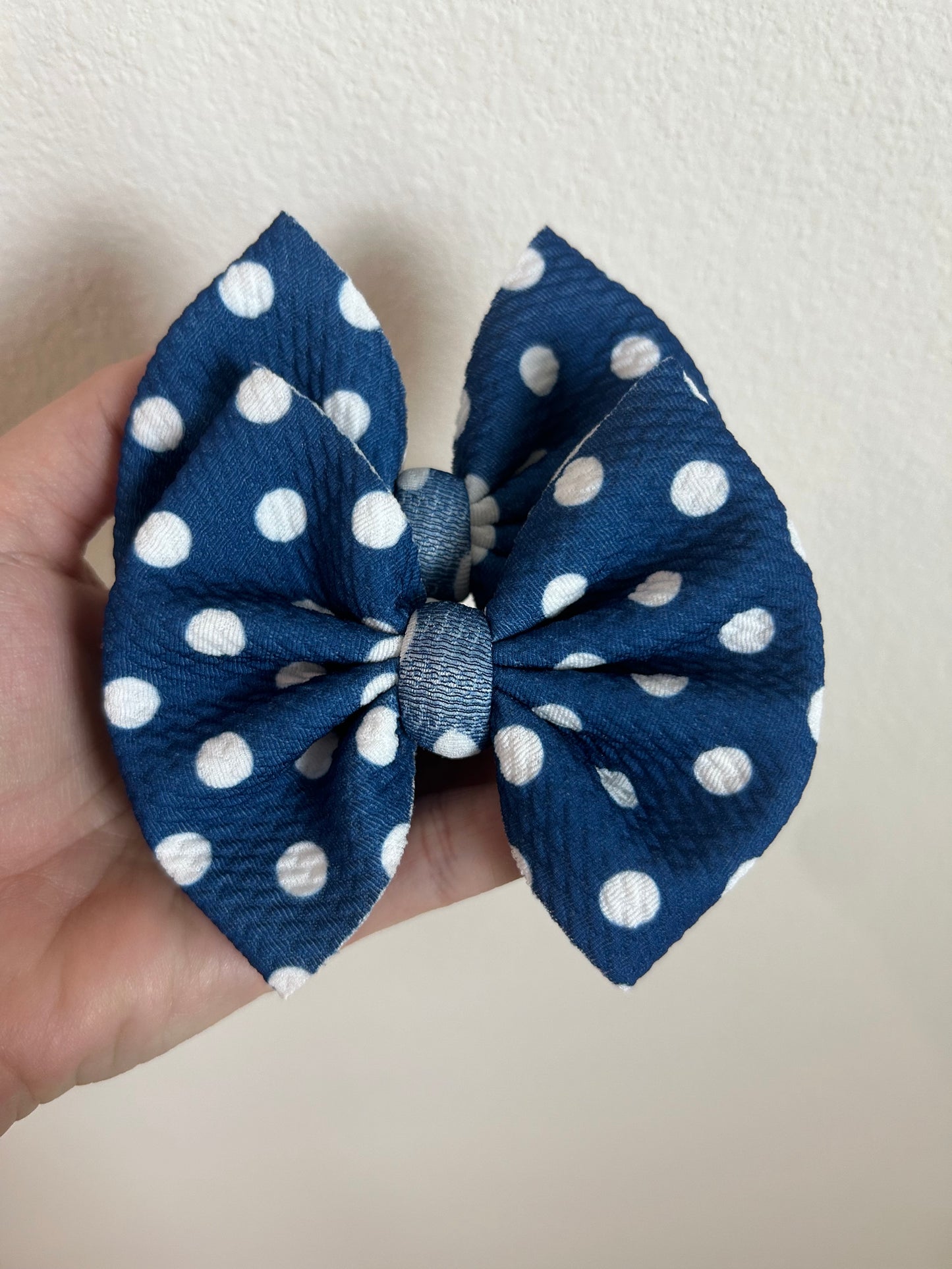 PIGGIE CLIPS - DOTS NAVY