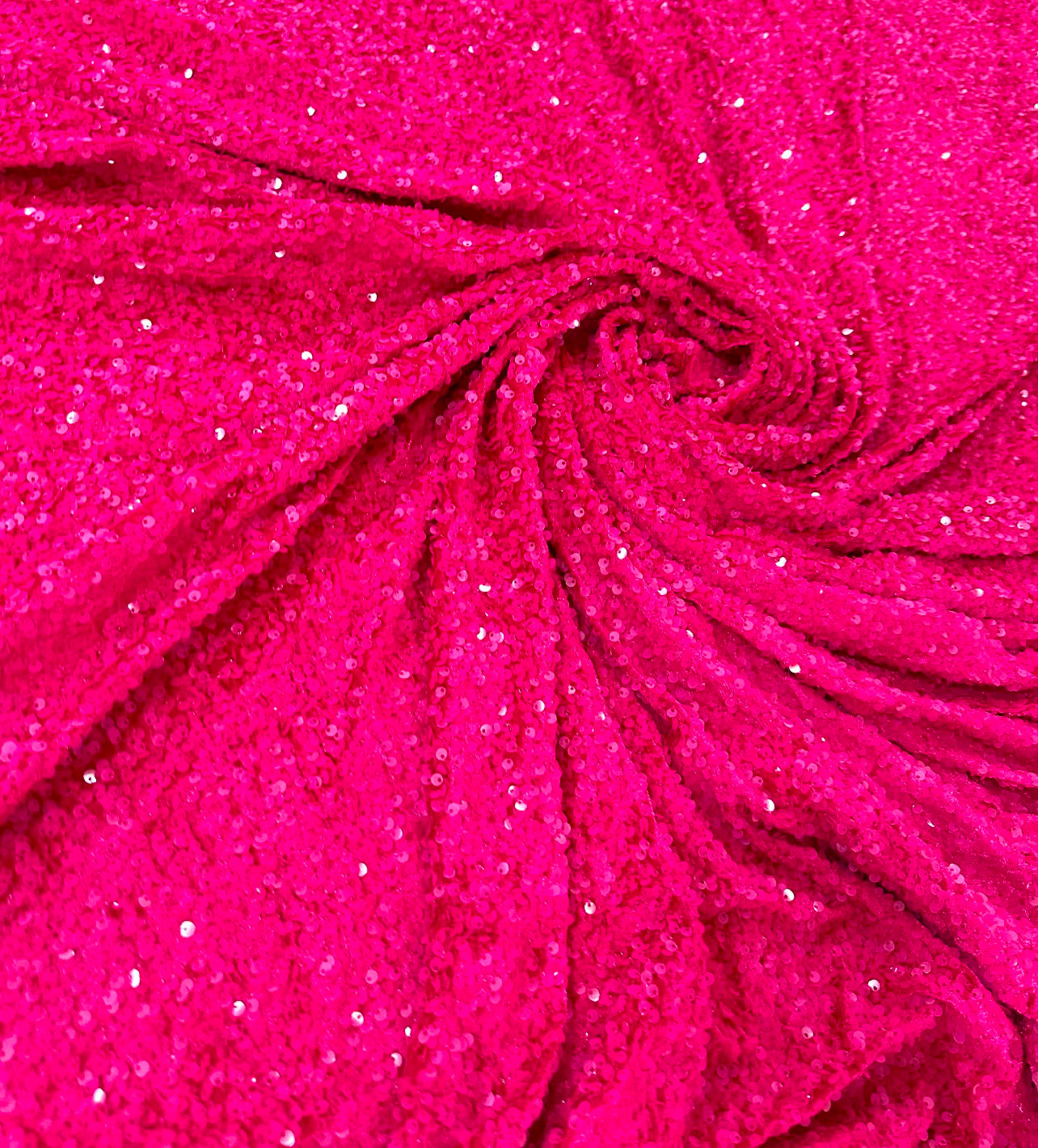 SEQUIN BOW -HOT PINK