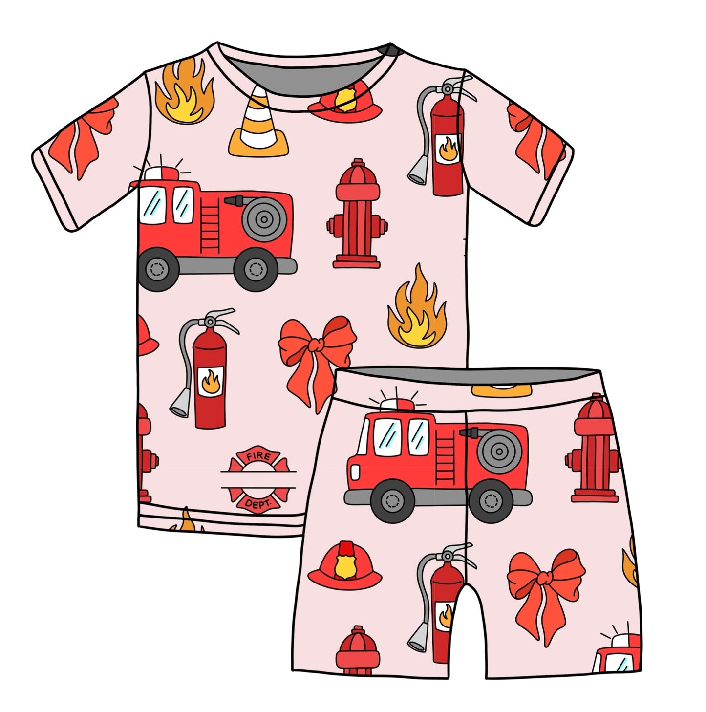 BAMBOO JAMMIES - FIRETRUCK