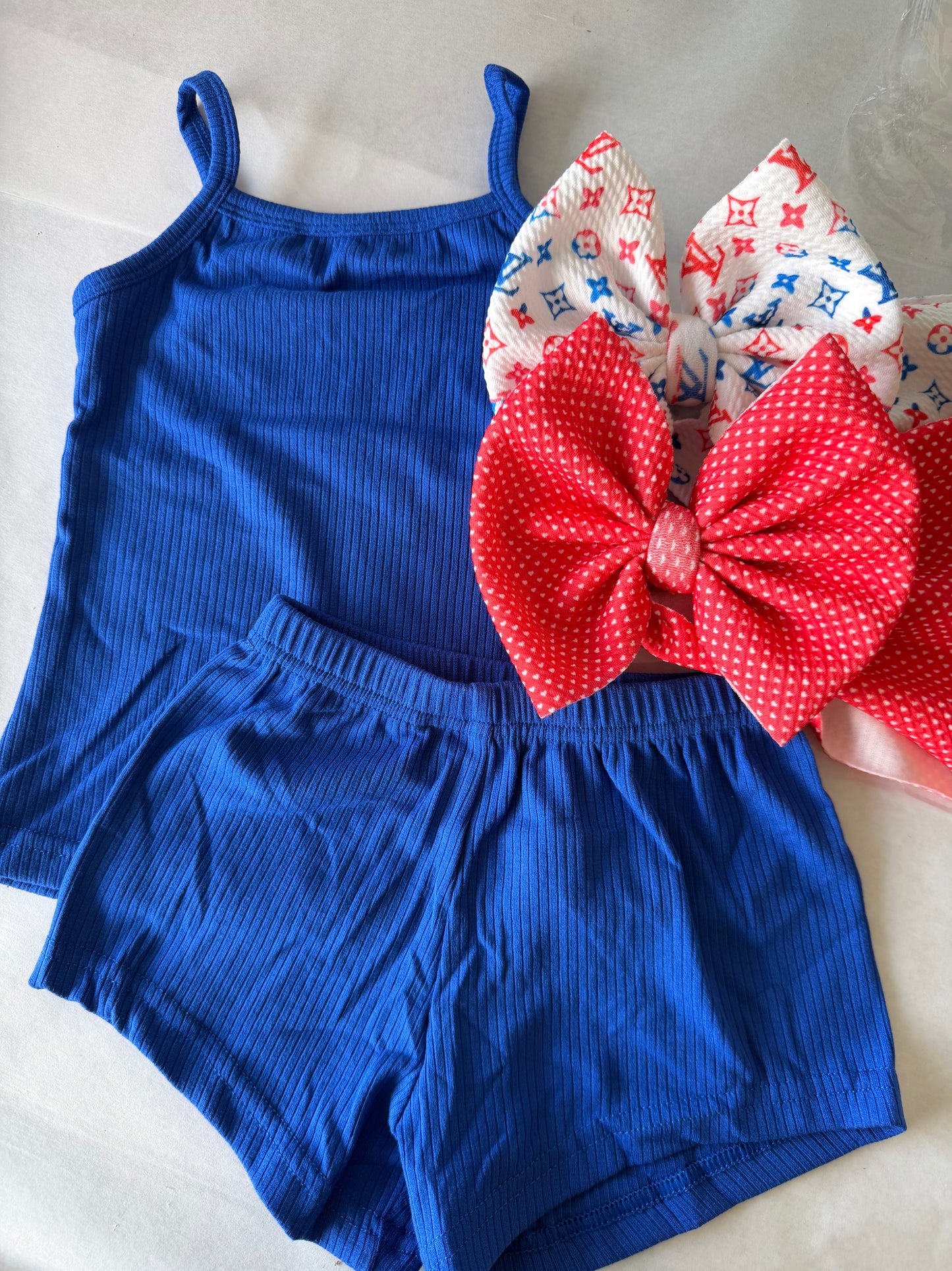 SOLID TANK SET - ROYAL BLUE