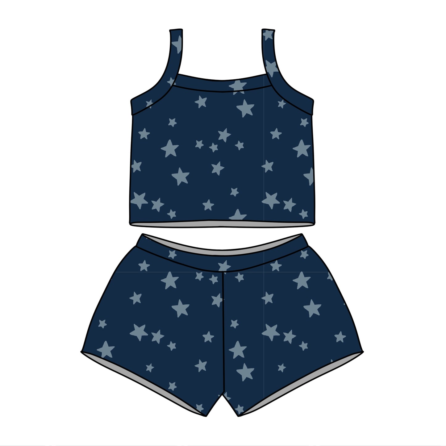 4TH OF JULY - BLUE STARS SET