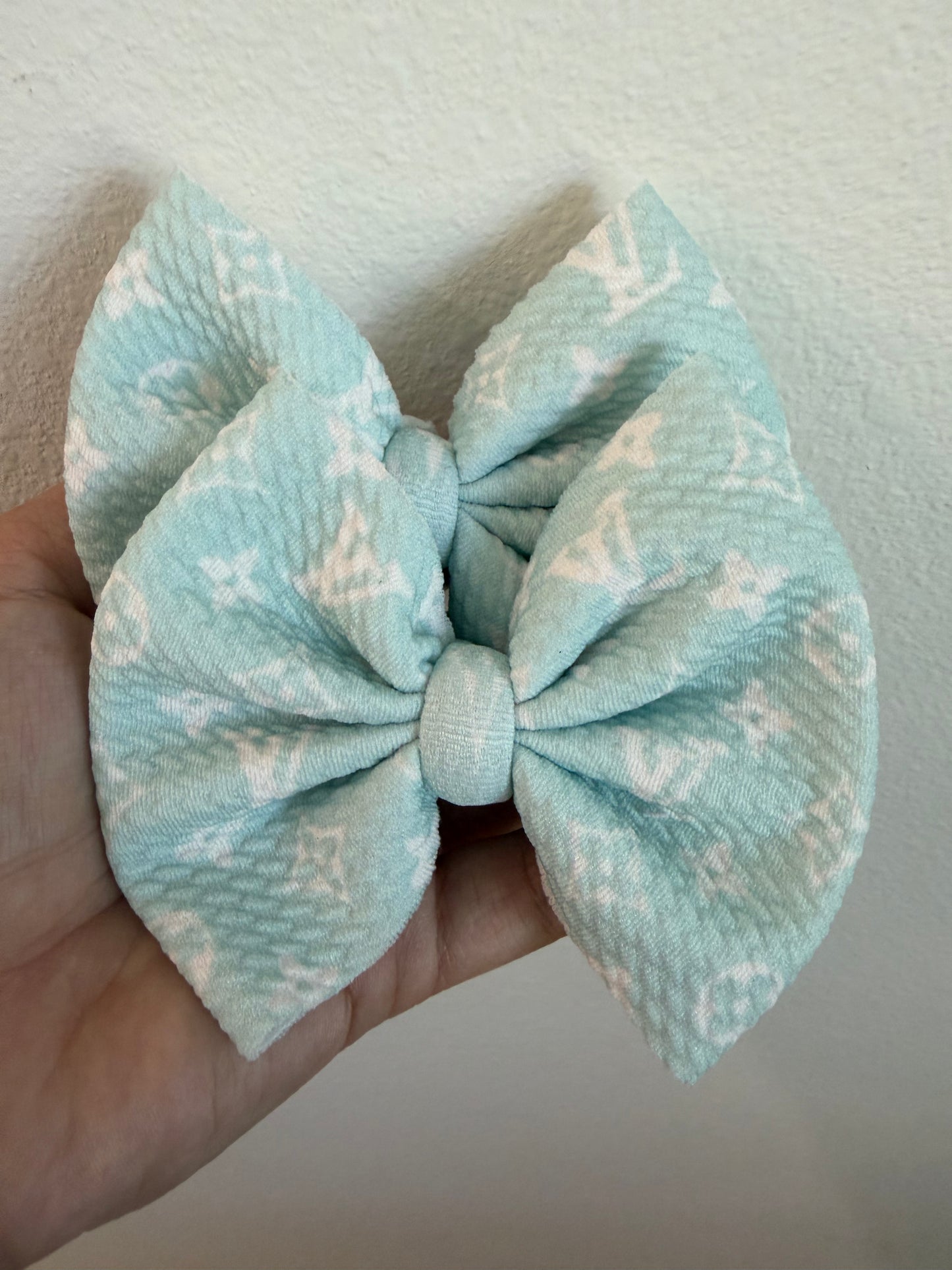 PIGGIE CLIPS - MINT/WHITE BOUJEE