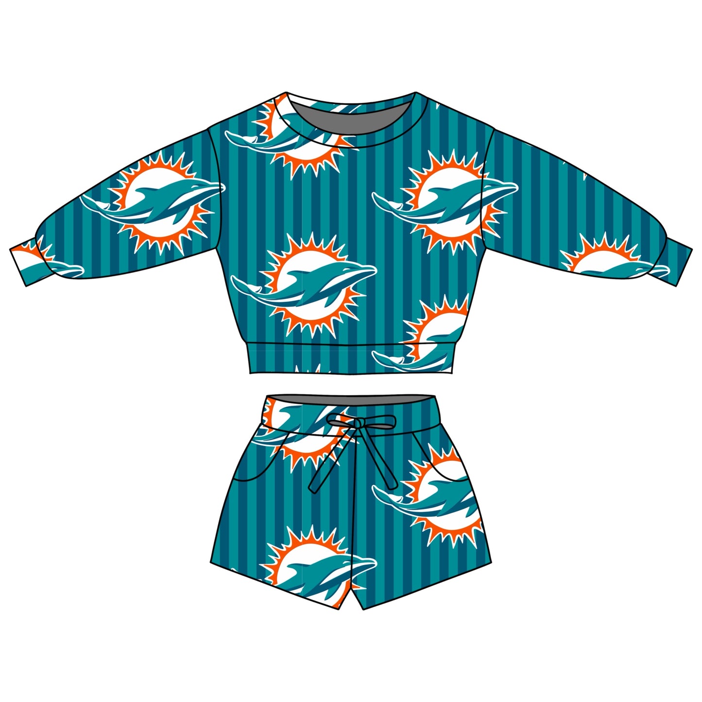 PRE ORDER - N F L LOUNGE SET - DOLPHINS