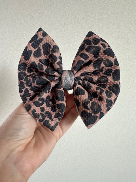 BIG CLIP BOW - MY FAV CHEETAH EVER