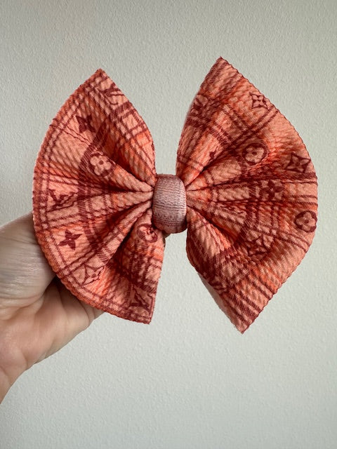 BIG CLIP BOW - PLAID BOUJEE