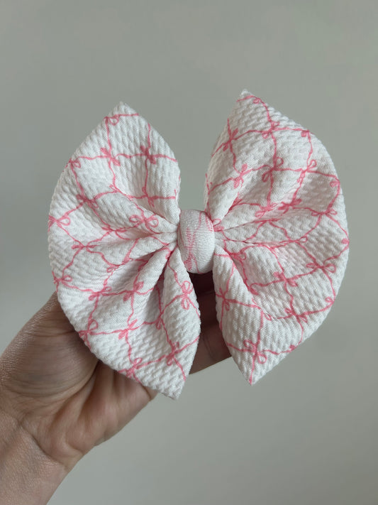 BIG CLIP - PINK BOWS - THREAD MAMA