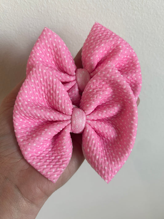 PIGGIE CLIPS - PINK DITZY DOTS