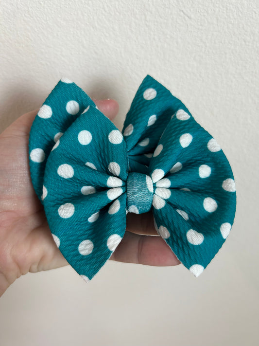 PIGGIE CLIPS - DOTS TEAL