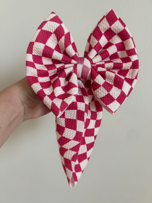 BABY REGULAR - MAGENTA GROOVY CHECKERED