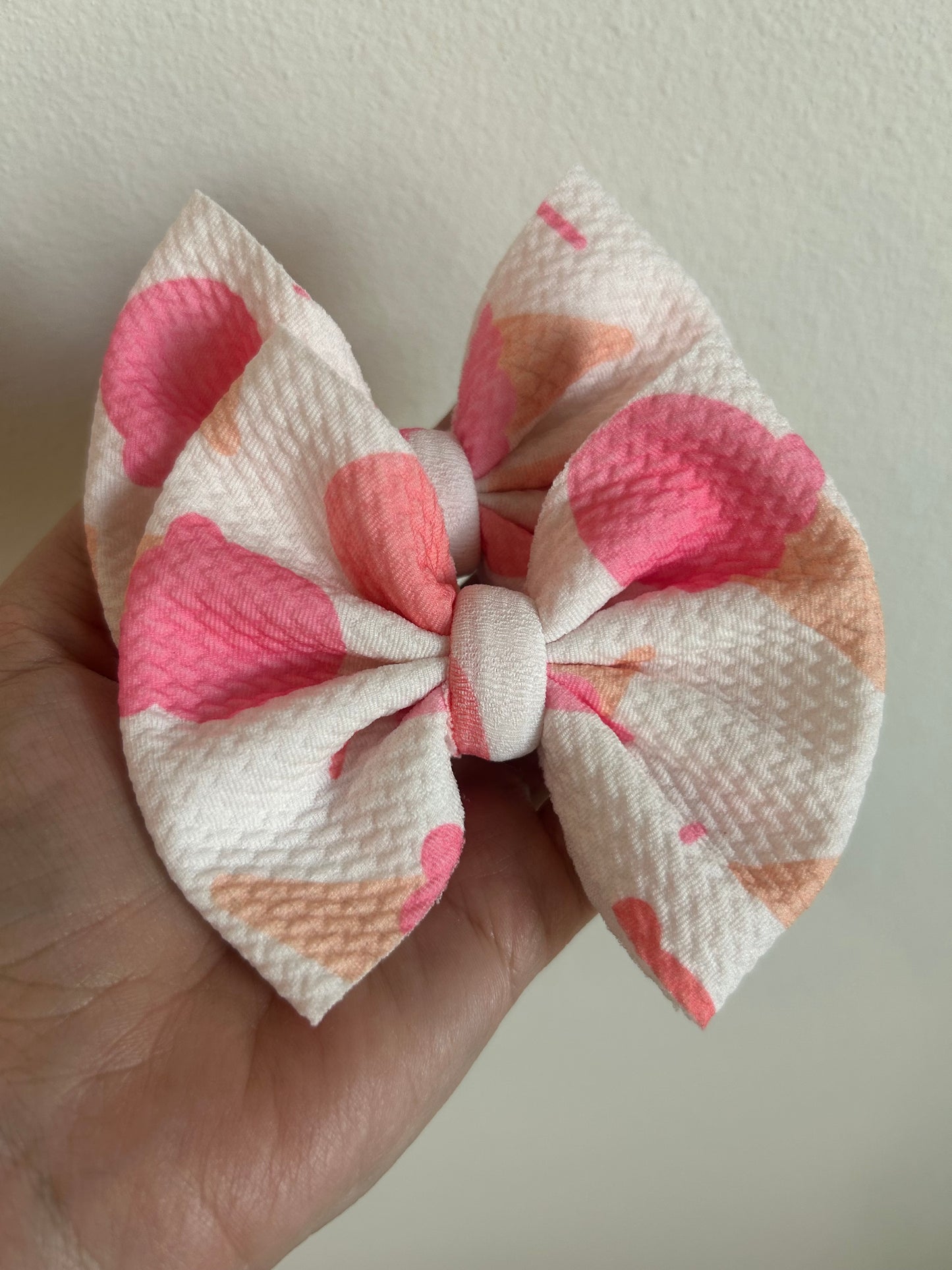 PIGGIE CLIPS - PINK ICE CREAM CONES