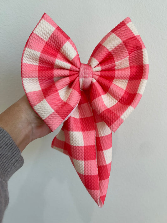 BABY REGULAR- PINK/IVORY GINGHAM