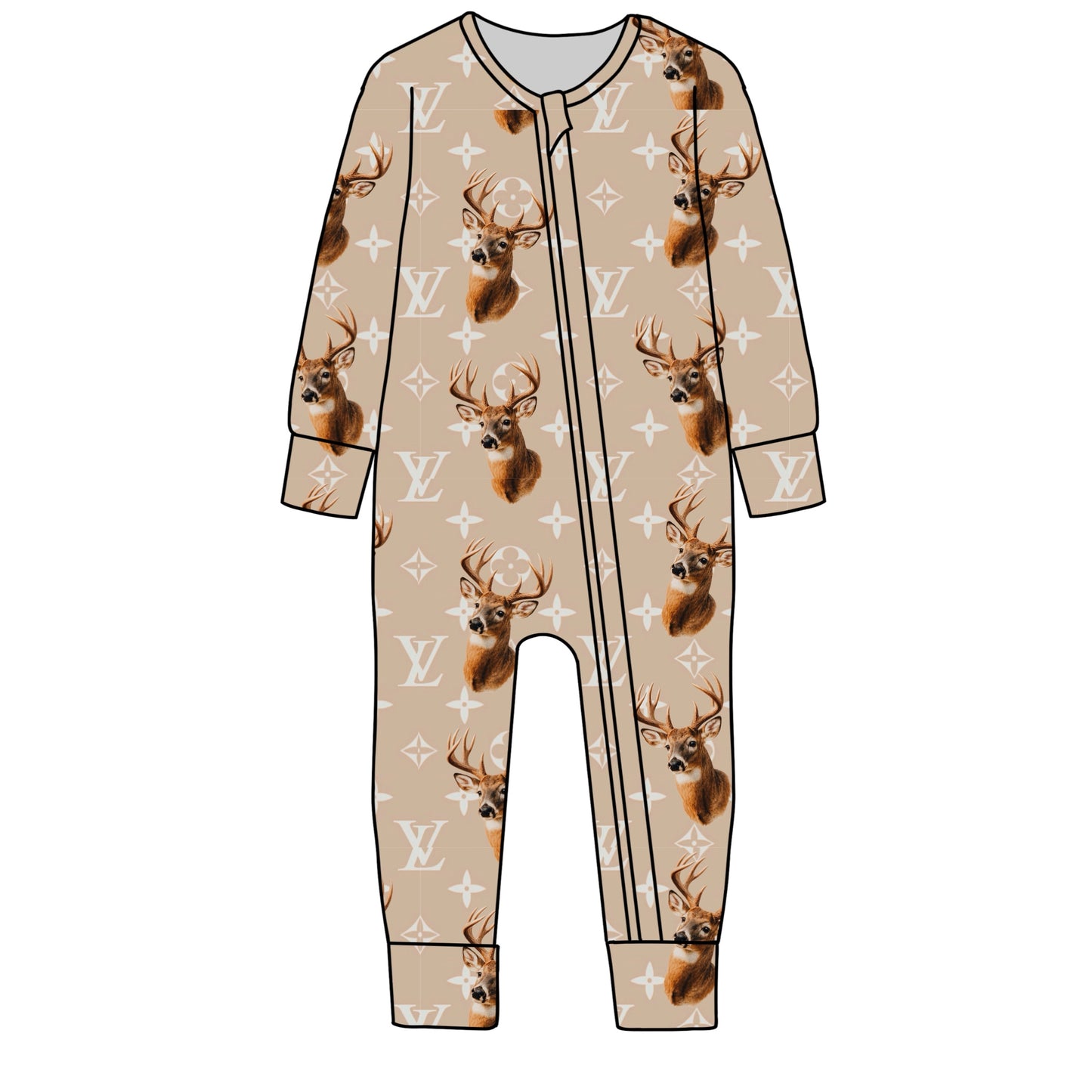 BAMBOO JAMMMIES - ONE PIECE -BOUJEE DEER - PRE ORDER