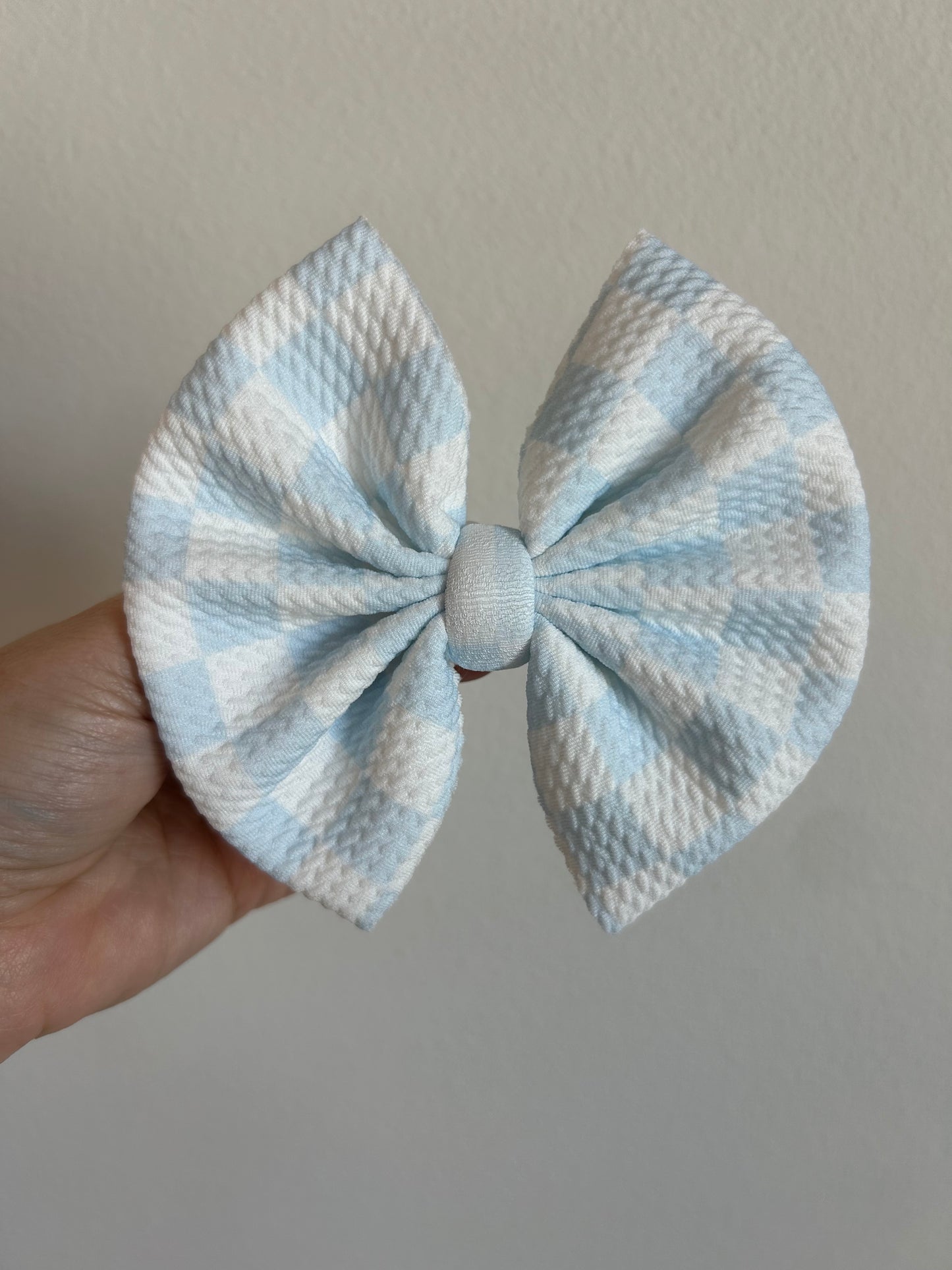 BIG CLIP - SPRING CHECKERED - BLUE