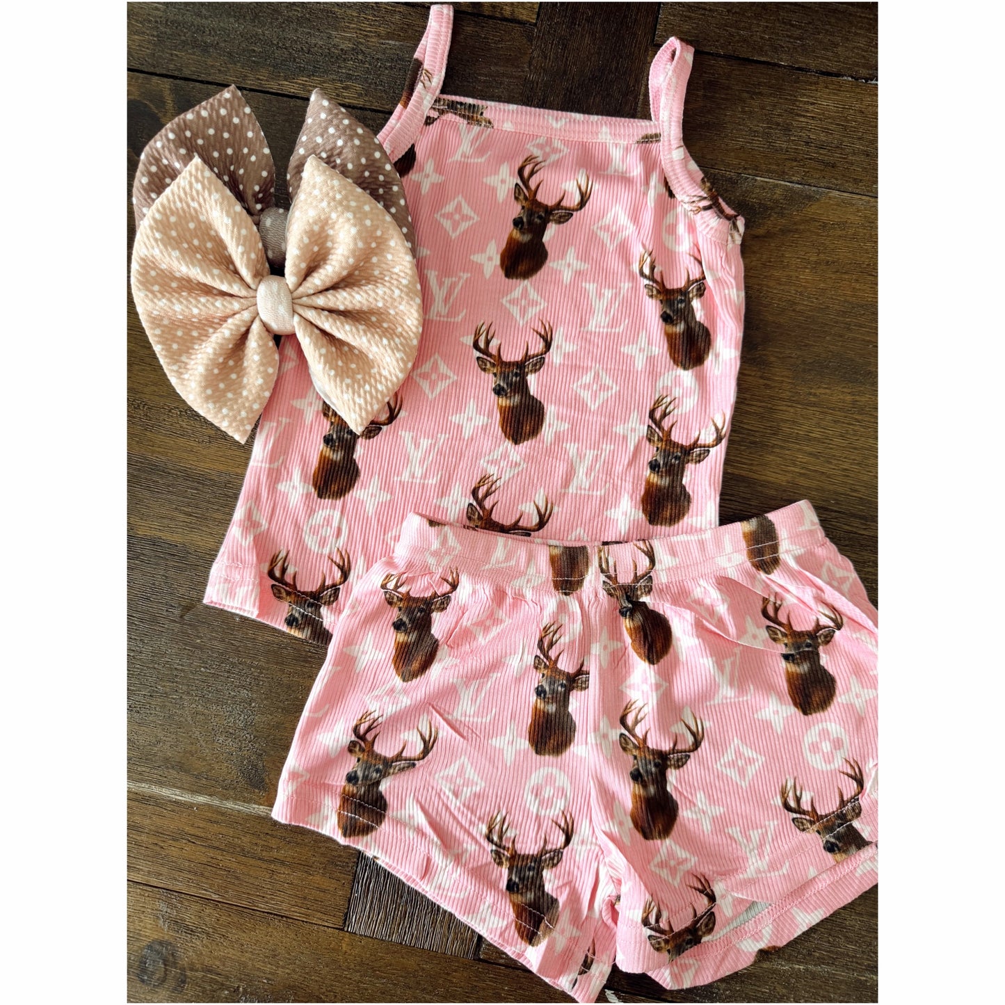BOUJE PINK DEER TANK SET