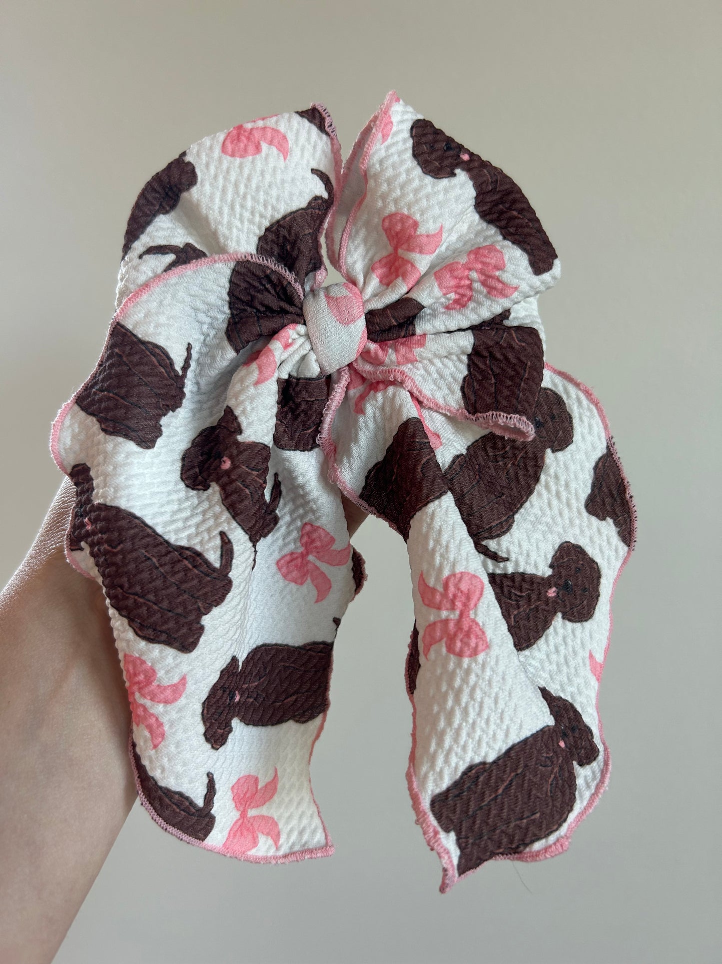 SAILOR BOW - READY TO SHIP - CHOCO LAB