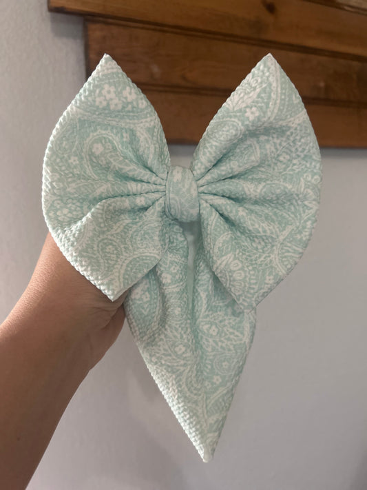 BOW - PAISLEY - MINT