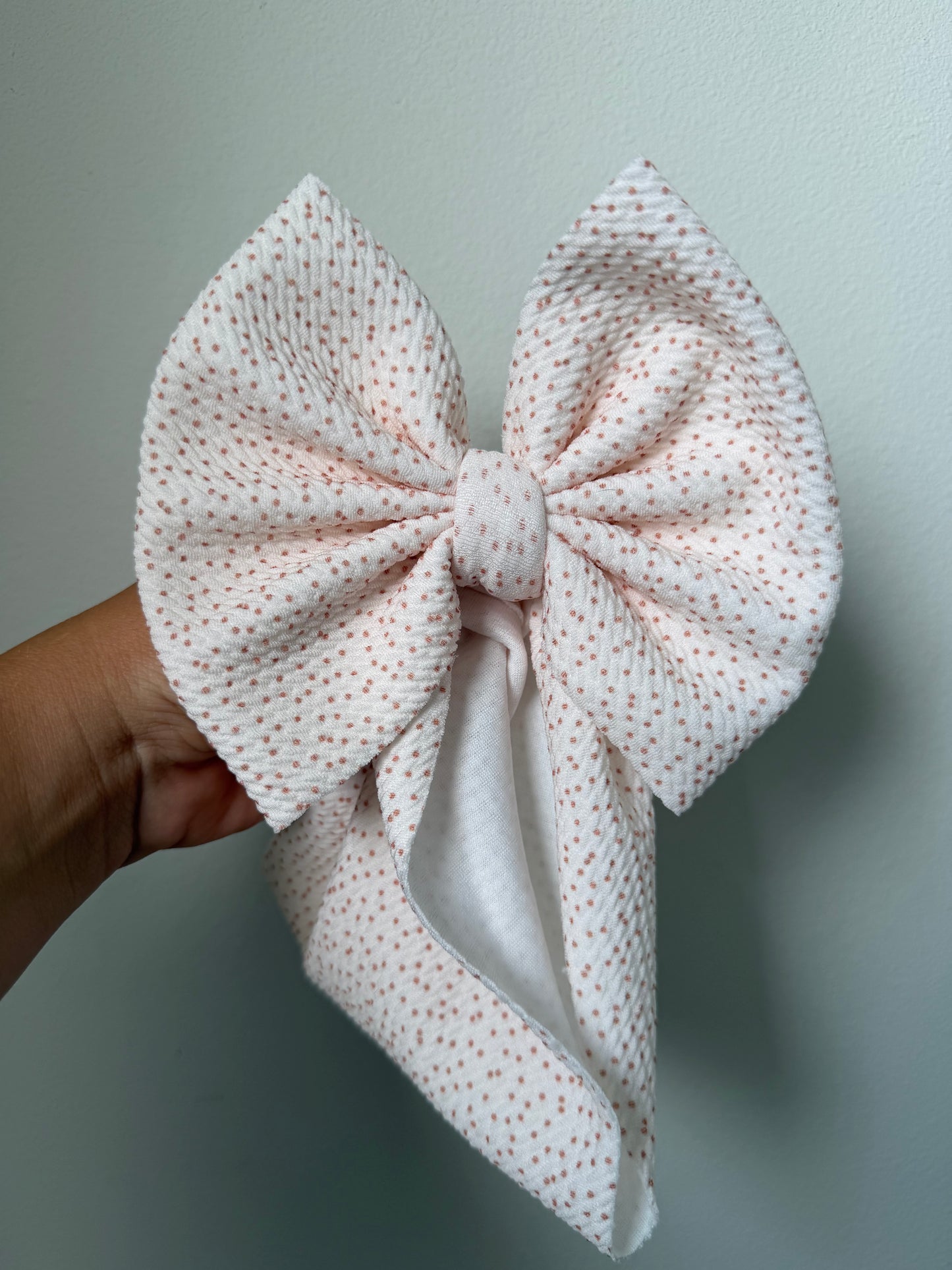 BABY REGULAR - IVORY WITH TAN DOTS
