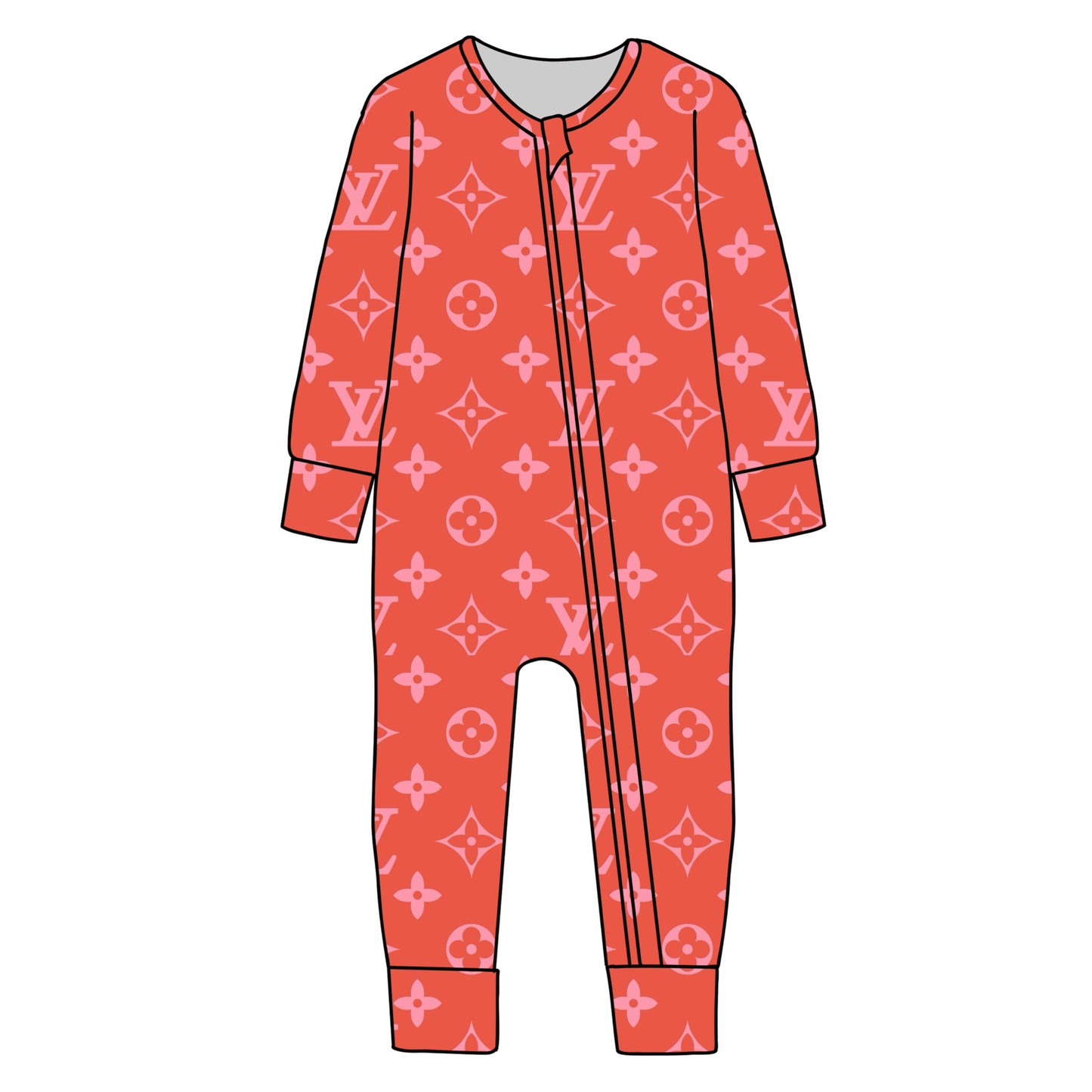 BAMBOO JAMMIES - PRE ORDER - PINK/ORANGE