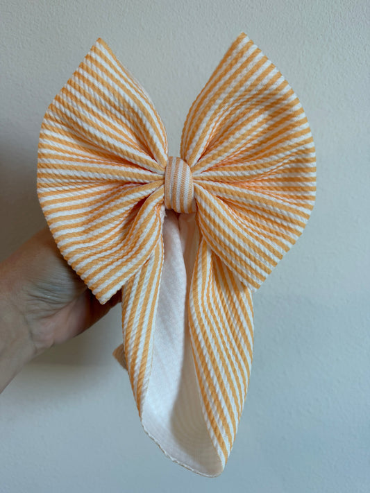 BOW - STRIPED GOLDEN