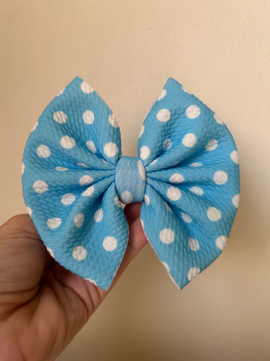BIG CLIP - DOTS LIGHT BLUE