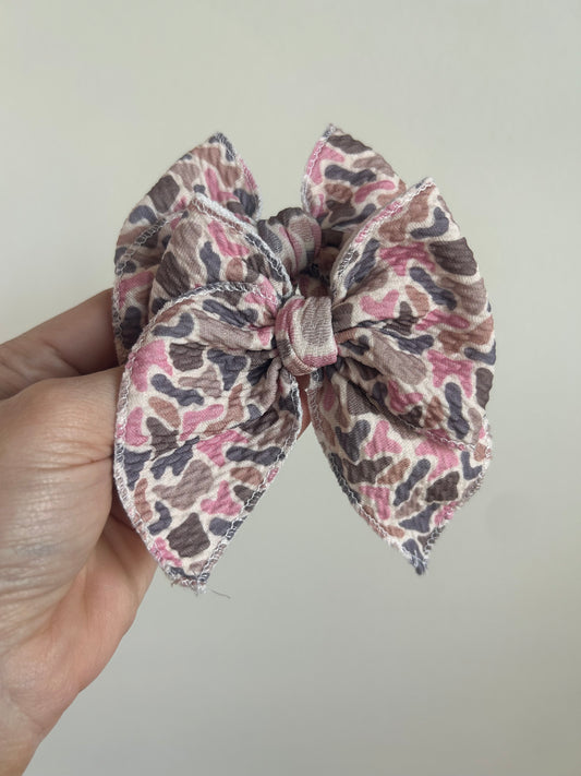 SAILOR PIGGIE CLIPS - PINK CAMO